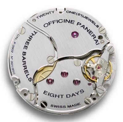 Cal. P.2002. 21 rubini. Courtesy by Panerai